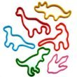 Pk/24 Dinosaur Silly Bandz w Footprint Shaped Rubber Bands Bracelet Set