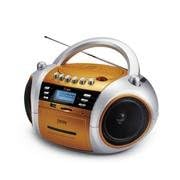 JWIN JX-CD573ORG Portable MP3 CD CD Player with Cassette and USB SD MMC Slot by jWIN
