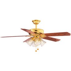 Hampton Bay 52 In. 4 Light Polished Brass