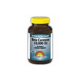 Nature's Life Beta Carotene, 100 softgels 10,000 IU