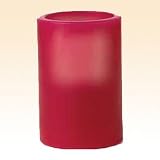 Flameless 4 Inch Pillar Pomegranate Candle