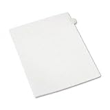 Allstate-Style Legal Side Tab Divider, Title: 4, Letter, White, 25/Pack