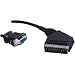 2 M SCART LEAD TO 15 PIN HD - VGA CABLE