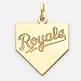 14K Kansas City Royals Sm Home Plate Name Charm
