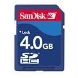 Sandisk Secure Digital SD HC 4 GB with reader