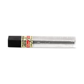 PENTEL OF AMERICA Super Hi-Polymer Lead Refills, 0.5mm, H, Black, 12 Leads per Tube