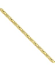 14k Gold 4mm Byzantine Chain 18 Inches