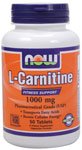 L Carnitine 1000 mg by Now Foods 50 Tablets