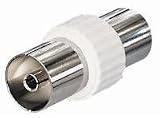 Produkt-Bild: Verbinder Koaxial Buchse auf Koaxial Buchse (2x IEC-Kupplung) Antennenadapter / Koax Adapter Buchse-Buchse