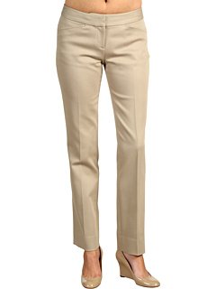 Elie Tahari Harvest Oat Beige Cotton Lorenza Pant 0