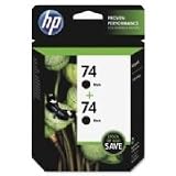 No. 74 Black Ink Cartridges, Twin Pack for $30.32 + Shipping