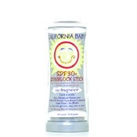 California Baby SPF 30 + Sunblock Stick - No Fragrance, .5 oz (Pack of 2)