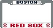 Boston Red Sox MLB Chrome License Plate Frame
