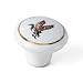1-1/2" Dia White with Duck Ceramic Knob