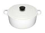 Review LE CREUSET UK LTD  / Le Creuset Casserole, Round, White, 24 cm