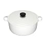 Le Creuset Casserole, Round, White, 24 cm