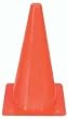 12" Colored Poly Cone - Orange - Sports Team Practice - Set of 4