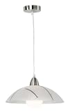 Produkt-Bild: Pendelleuchte Fancy, 1-flg., Nickel matt, Glas satiniert, f&uuml;r 1xE27, max 60W, Durchmesser 35cm, L&auml;nge 150cm