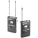 Azden Dual-Channel UHF Lavalier And Plug-In Microphone System,240 UHF user-selectable frequencies (794-806 MHz),Digital LCD ,Twin high-gain antennas,