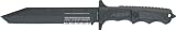 Dark Operations Fighting Knives The Black Raven Tactical Fixed Blade Knife with Sheath Dark Operations Fighting Knives(Black Titanium CarboNitride Finish)