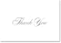 Masterpiece Studios 10625 Silver Thank You- Pack of 48 Cards & 48 Envelopes