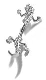 SG PARIS BIJOUX FANTAISIE PIERCING NOMBRIL FEMME ACIER TRANSPARENT / CRISTAL