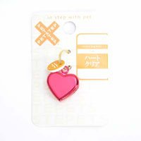 PETSTEP ベル ハートクリアー  レッド 162246