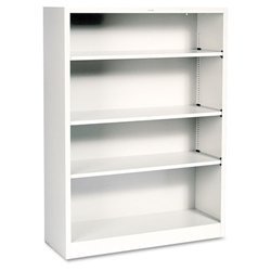 Metal Bookcase - Light Gray by United Stationers