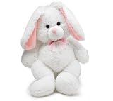 Plush White Stuffed Bunny Rabbit 