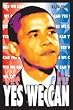 Barack Obama Yes We Can Blacklight Poster