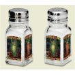 Salt and Pepper Shakers ~ Chili Peppers ~ glass with metal top ~ code 264
