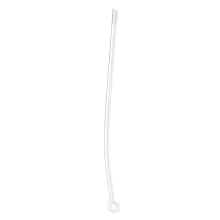 Qosina 11599 Nylon Bristles Instrument Cleaning Brush with Stainless Steel Handle, 0.12" Tip Diameter, 12" Length (Pack of 25)