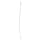 Qosina 11599 Nylon Bristles Instrument Cleaning Brush with Stainless Steel Handle, 0.12" Tip Diameter, 12" Length (Pack of 25)