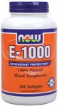 E-1000 by NOW Foods - Vitamins (1000 IU - 200 Softgels)