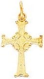 14K Gold Celtic Cross Charm