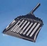 UniSan Metal Dust Pan, 12 Wide, Black UNS03000