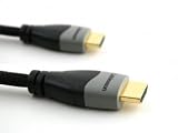Ikuna Advanced High Speed 30ft / 30 feet HDMI Cable with Ethernet PRO GOLD BLACK (1.4a Version, 15.2Gbps) HDMI TO HDMI CABLE WITH ETHERNET COMPATIBLE WITH 1.3,1.3b,1.3c,1080P, BOX, FULL HD LCD, HD, PLASMA & LED TV's AND ALSO SUPPORTS 3D TVS