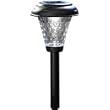 Moonrays 91380 Payton-Style Solar-Powered Black Plastic LED Path Light, 10-Pack