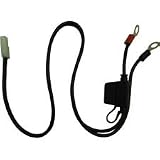 Battery Tender 081-0069-6W Ring Terminal Harness with White Fused 2-Pin Quick Disconnect Plug