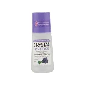 Crystal Essence Mineral Deodorant, Roll-On, Lavender & White Tea, 2.25 oz.