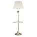 House of Troy Newport Glass Tray Floor Lamp Antique Brass