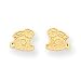 Toys : 14k Polished Bunny Post Childrens Earrings