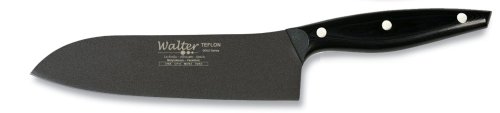 Walter 4788 Teflon 7-7/8-Inch (20 cm) Santoku Knife with Black Handle