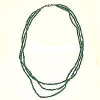 Jade Necklace for Women Healing Bead Silver Jewelry 26 inches (jade015)