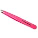Tweezerman Stainless Steel Slant Tweezer, Neon Pink Full Size Tweezers