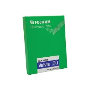 Fujifilm Fujichrome Velvia RVP 100 Color Slide Film ISO 100, 4 x 5, 10 Sheets,... by