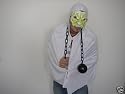 Kost&uuml;m Nr. 22 * Geist Gespenst * Einheitsgr&ouml;&szlig;e* Umhang - Maske - Fu&szlig;fesseln - Vampirz&auml;hne * Karneval Fasching