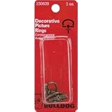 Bulldog Decorative Picture Rings-3 Pkg - Antique Brass Contemporary 230609, 4 Item(s)... by Bulldog