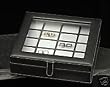 Genuine Black Leather Cufflink Jewelry Case Box-Holds 20 Cufflinks-Executive Gift