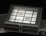 Genuine Black Leather Cufflink Jewelry Case Box-Holds 20 Cufflinks-Executive Gift